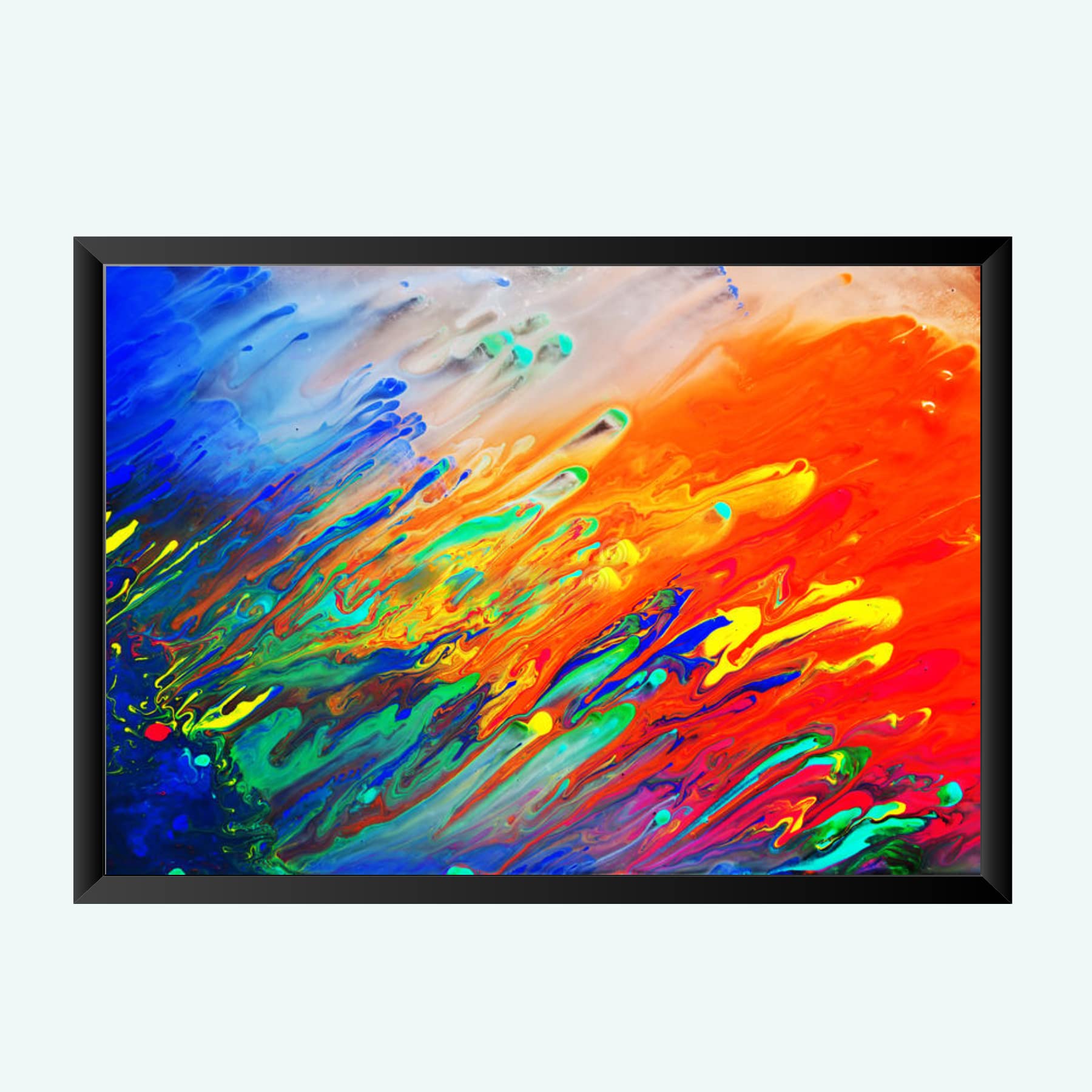 NOKKES Digital art painting with Photo Frame Home Bedroom Living room office Photo Frame Size 8X12 In_36