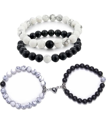 FASHION FRILL - White Bracelet ( Pack of 4 )