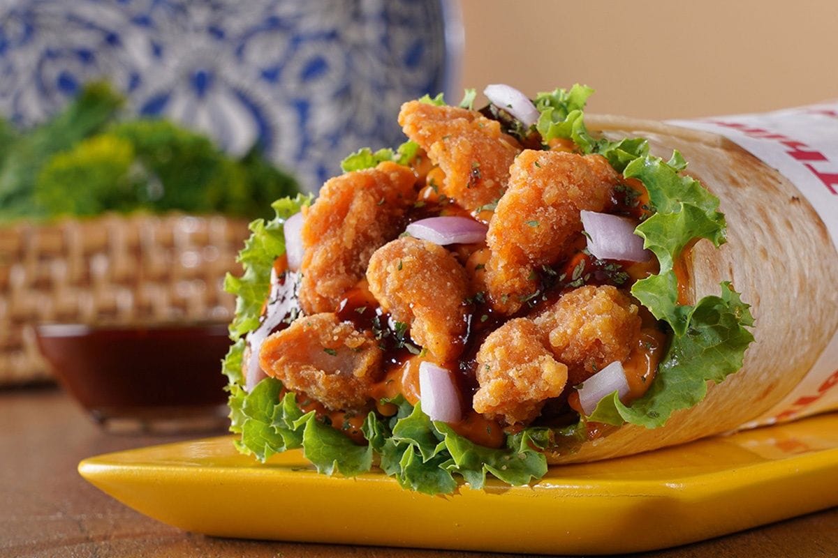 Buldak Chicken Strips Korean Wrap (Spicy).