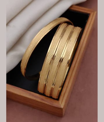 Shivay Fashion Gold Bangle Set ( Pack of 2 )