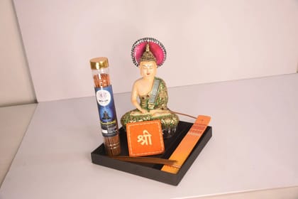 Buddha Incense Burner Gift Set
