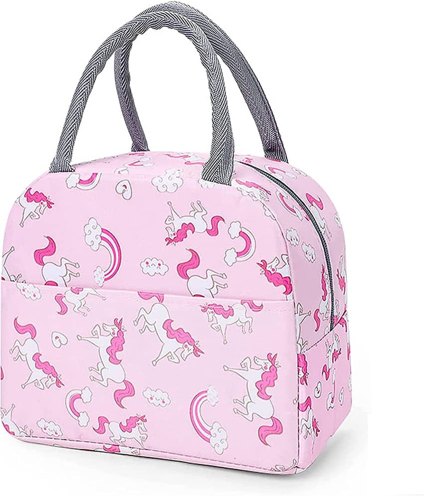 House Of Quirk - Pink Polyester Lunch Bag