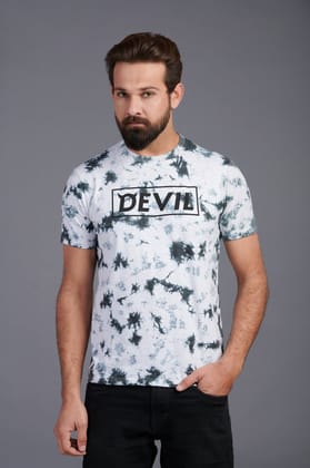 Devil Printed T-Shirt for Men S