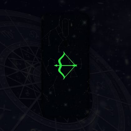 Zodiac Sagittarius Neon