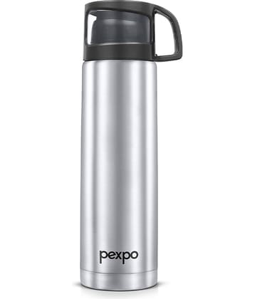 Pexpo Ferrero Flip Lid Thermosteel 24 Hrs Hot & Cold Silver Stainless Steel Water Bottle 1000 mL ( Set of 1 )
