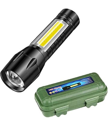 FSN - 10W Rechargeable Flashlight Torch ( Pack of 1 )