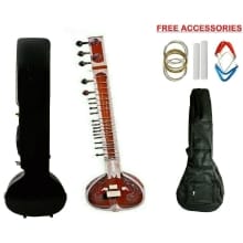 7 Main Strings 11 or 13 Sympathetic Strings Sitar With High Quality Fiber Case