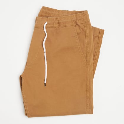 The All Day Jogger <br> in Brushed Twill Khaki-L