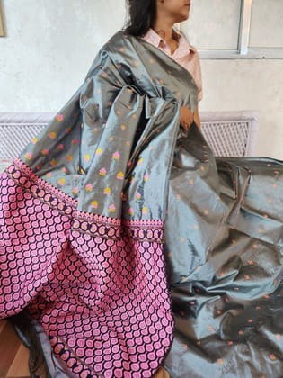 Mulberry Silk Saree/ Assam Paat Silk