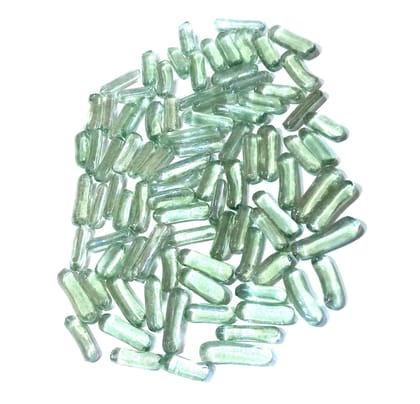 Nawani Glass Stone (Half Round Type) 50 Pcs of Half Glass Marbles.