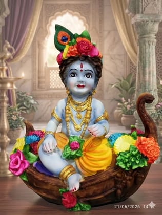 Bal Krishna in Phoolwadi Nauka / Flower Boat Idol