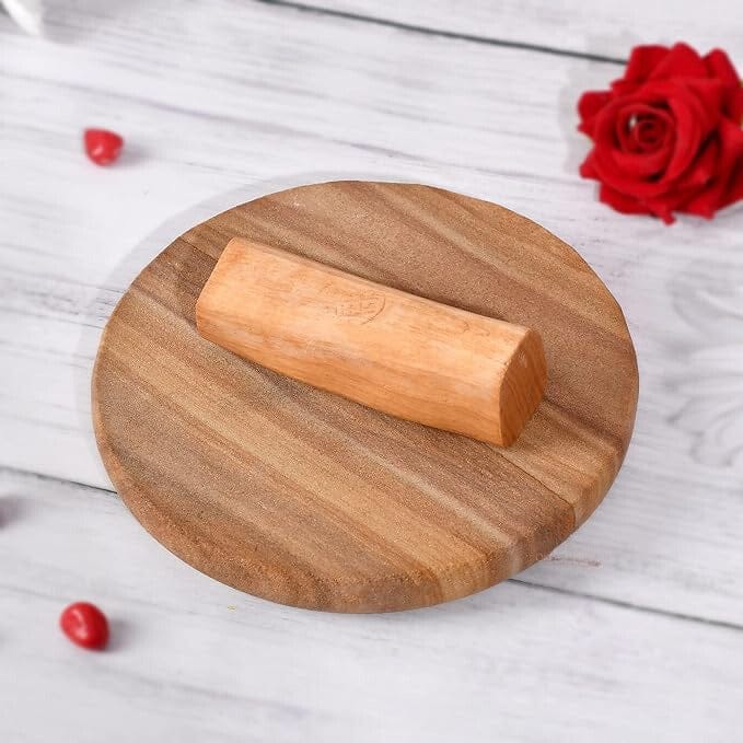 Dariya Jaipur Sandalwood Rubbing Stone with Original Chandan Stick (Brown)