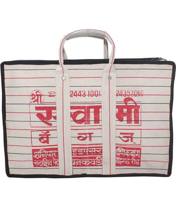 Goodluck Cotton Canvas Grocery Shopping Bag Extra Large Heavy Duty Handcrafted Multipurpose Bag for Grocery Milk Vegetable Storage(12  X 7.5 X 18)