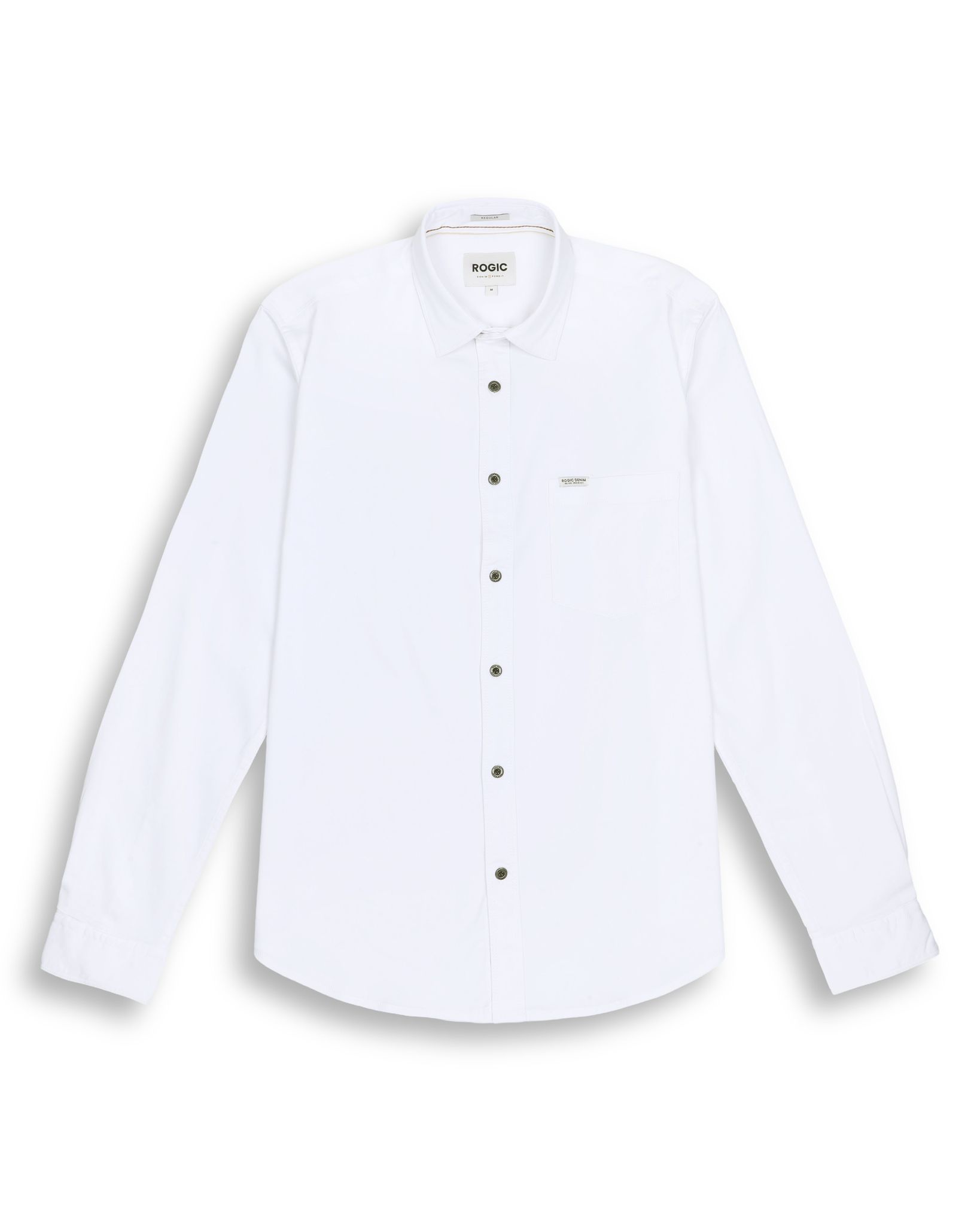 SOLID SHIRT IN WHITE-M