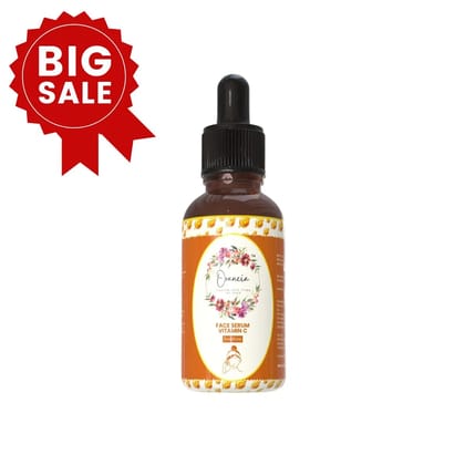 Orancia Vitamin C Face Serum for Glowing Skin | Purest Vitamin C with Vitamin E | Moisturizing Serum for Sensitive Skin | All Skin Types | Face Serum for Men & Women | 30 ml