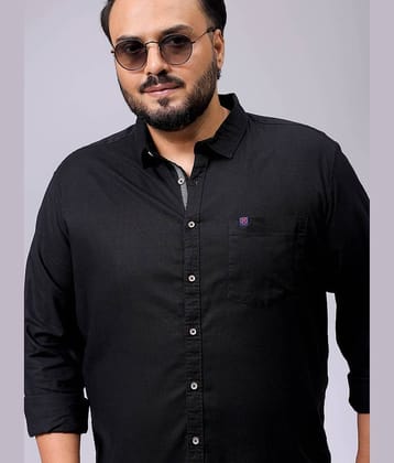 HARDSODA 100% Cotton Regular Fit Solids Full Sleeves Men's Casual Shirt - Black ( Pack of 1 )