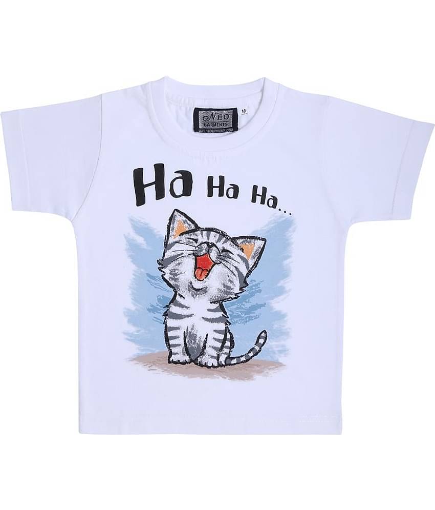 Neo Garments Baby Girls 100% Cotton T Shirts ( White )