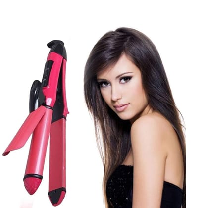 2 in 1 Hair Straightener and Curler Machine For Women | Curl & Straight Hair Iron, Hair accessories