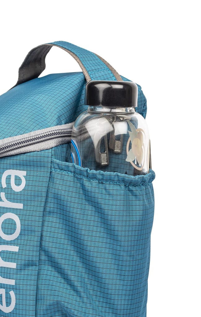 Femora Borosilicate Glass Microwave Safe Square Container Multipurpose Lunch Box for Office, Blue, Designer Lunch Box, 300 Ml (Set of 2)