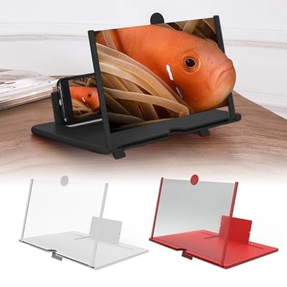Mobile Phone Video Screen Magnifier, 12 HD Display, Foldable, Portable Phone Screen Amplifier for Watching Movies, Videos & Gaming, Compatible with All Smartphones