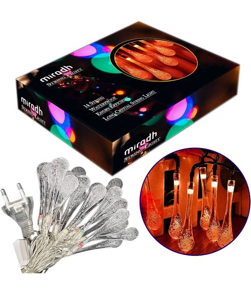 MIRADH - Orange 3Mtr String Light ( Pack of 1 )