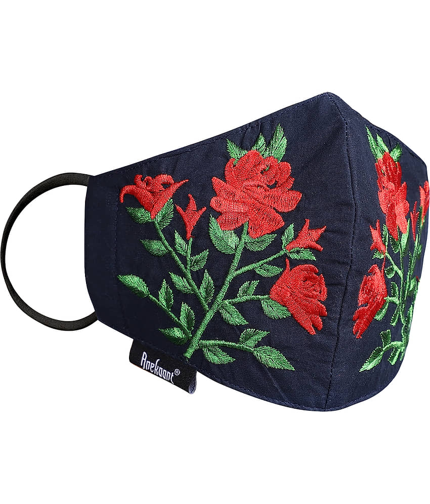 Anekaant - Navy Cotton Mask ( Pack of 1 )