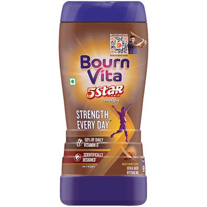Cadbury Bournvita 5 Star Magic Nutrition Drink, 500 g Jar