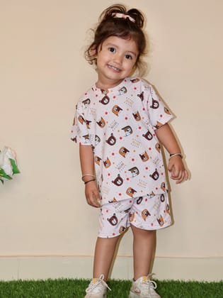 Bear Buddies Kids Short Set-1-2 Years