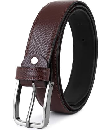 SILKSHOPPING - Brown Synthetic Men's Formal Belt ( Pack of 1 )