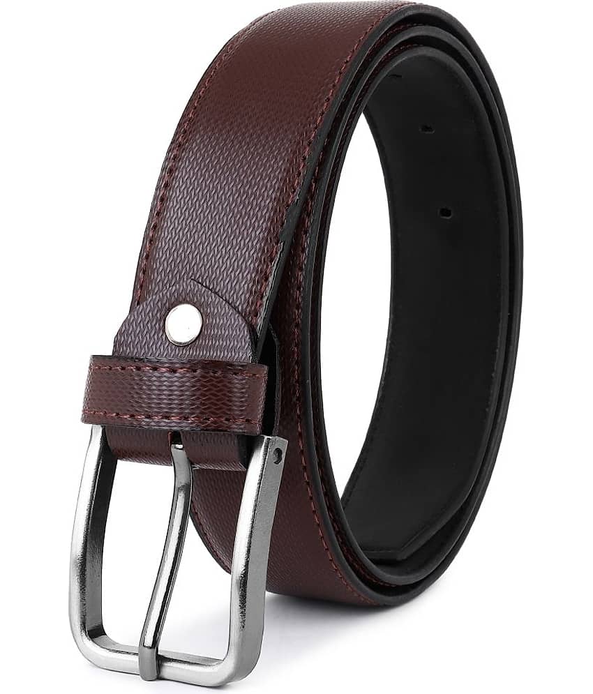 SILKSHOPPING - Brown Synthetic Men's Formal Belt ( Pack of 1 )