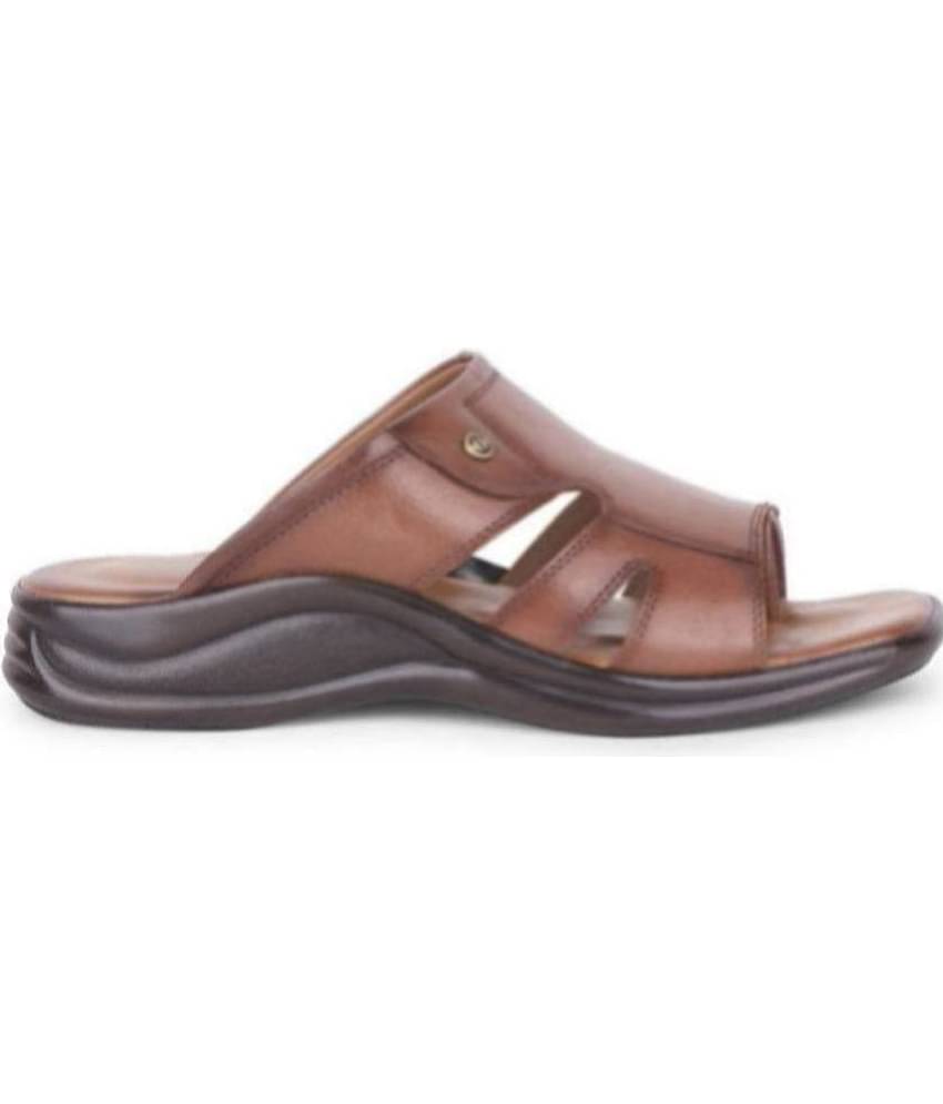 Liberty Tan Men's Leather Slipper