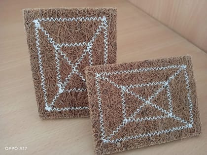Coconut scrub pad
