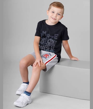 CODEZ Pack of 1 Boys Cotton T-Shirt ( Charcoal )