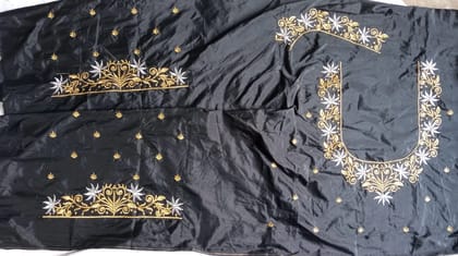 Modern Black Computer Design Blouse