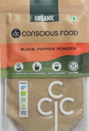 Conscious Food Black Pepper Powder 50g Organic Conscious Food Black Pepper Powder 50g Organic