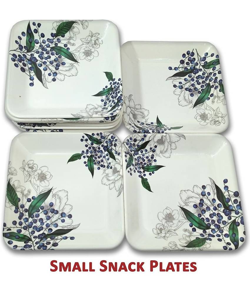 Inpro 12 Pcs Melamine Multi Color Quarter Plate