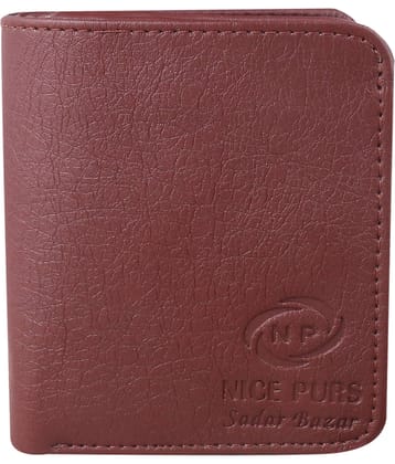 Nice Purse Brown PU Men's Two Fold Wallet,Regular Wallet ( Pack of 1 )