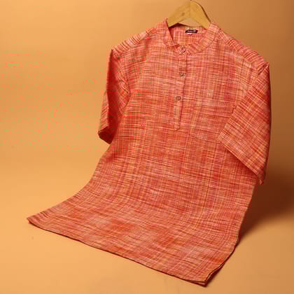 Khadi Kurta Shirt #81-XS / Half Sleeve