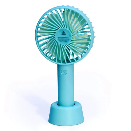 Denzcart Premium USB Handy Fan With Rechargeable Battery - Beautiful Design (colour - blue) by Ruhi Import Store