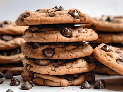 Choco chip mix millet cookies(200gm)crispy yet soft, with a melt-in-the-mouth texture