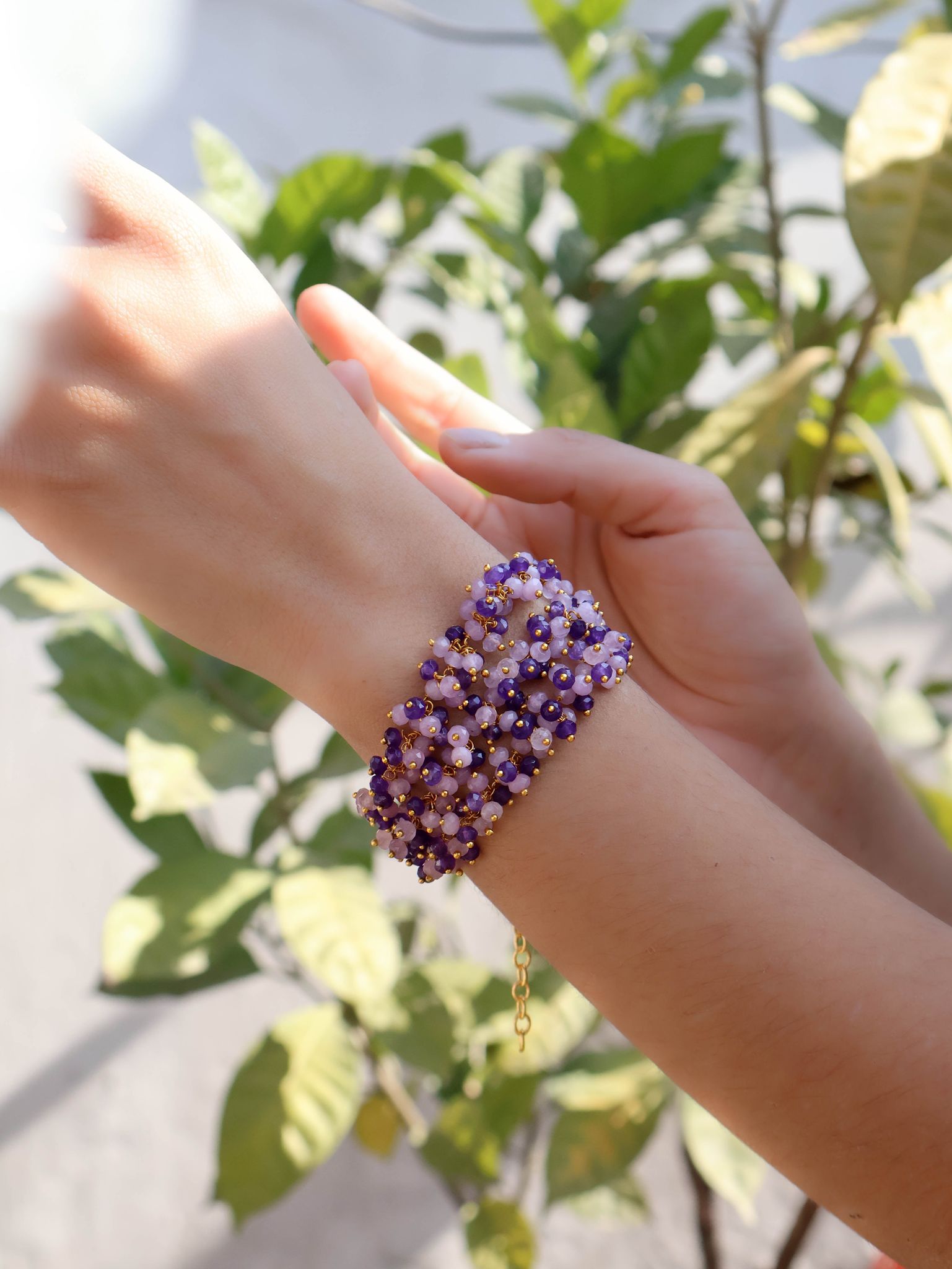 Shiza Purple-Pink Bracelet-Purple
