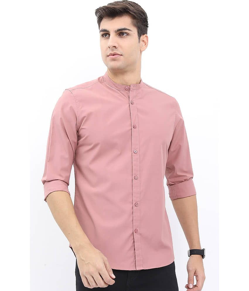 Ketch Polyester Slim Fit Solids Full Sleeves Men's Casual Shirt - Grey ( Pack of 1 )