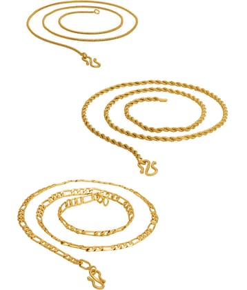 KRIMO Gold Plated Chain ( Set of 1 )
