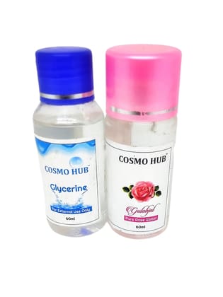 Set of Glycerin & Gulabjal Toner - 60 ml each