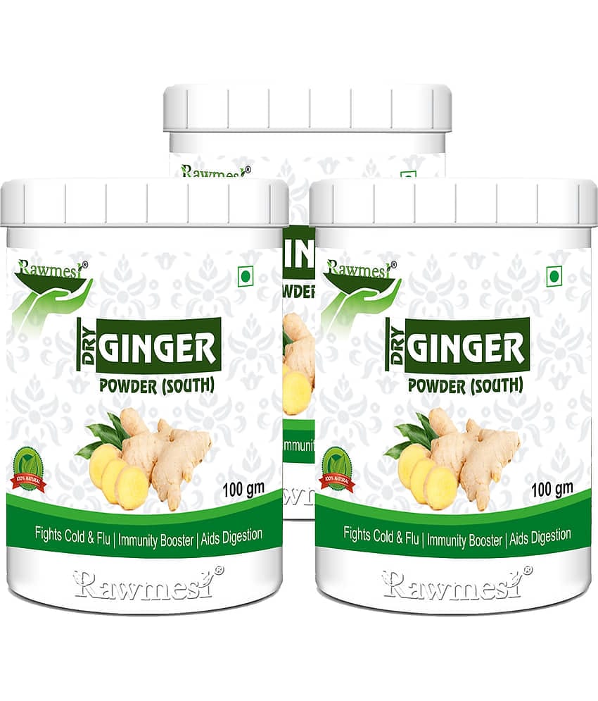 Rawmest Dry Ginger For Skin, Hair, Cold & Flu Powder 300 Gm Pack of 3