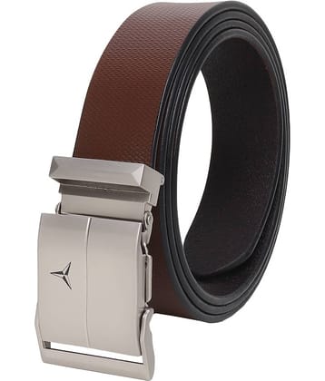 SILKSHOPPING - Brown 100% Leather Men's Formal Belt ( Pack of 1 )