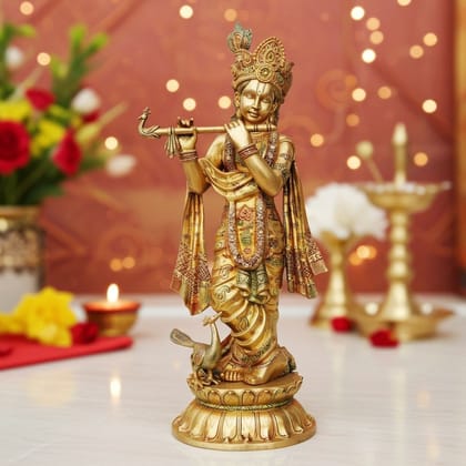 Brass Krishan Idol (BSMAS824 K)