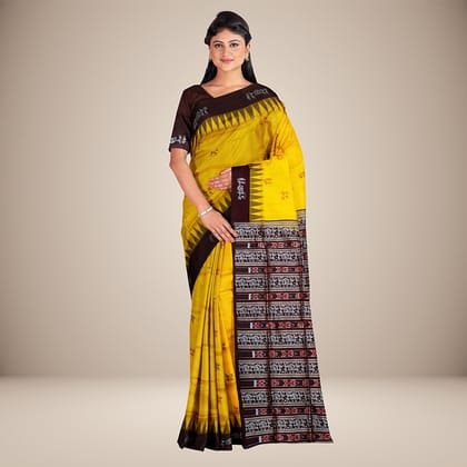 Tribal Motif Bomkai Silk Saree