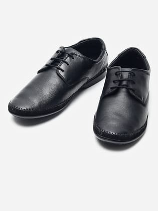 Delco Mens Derby Lace ups-40 / BLACK
