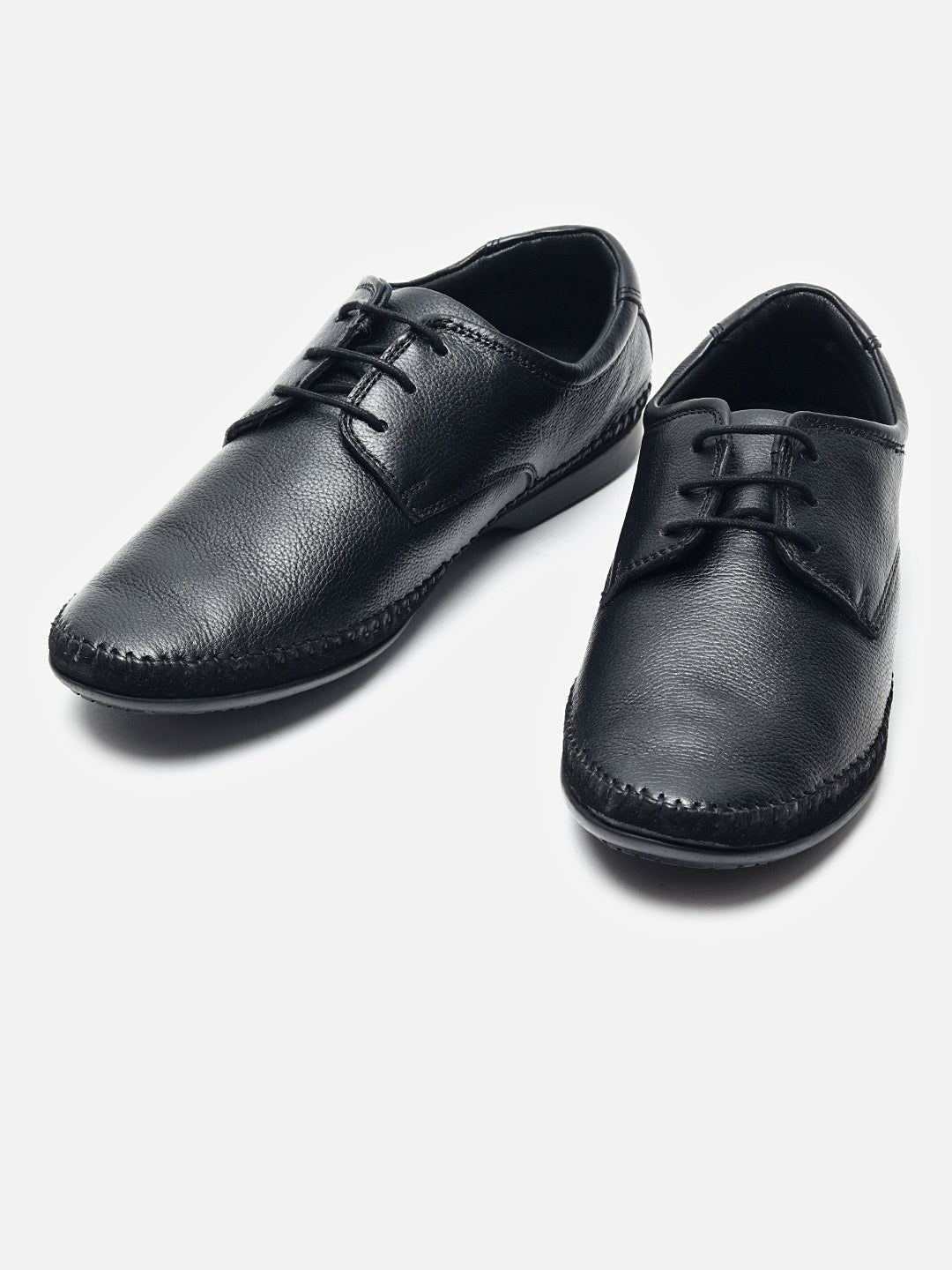 Delco Mens Derby Lace ups-40 / BLACK